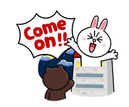 Brown & Cony's Lonely Hearts Date sticker #8683553