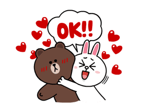 Brown & Cony's Lonely Hearts Date sticker #8683560
