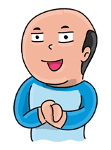 Mr. Baldy: Edition 2 sticker #3736