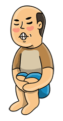 Mr. Baldy: Edition 2 sticker #3748