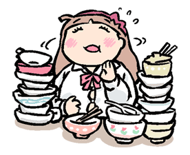 Munchy Girl Mogumi sticker #4487