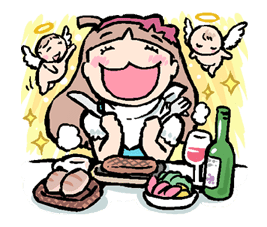 Munchy Girl Mogumi sticker #4499