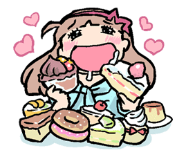 Munchy Girl Mogumi sticker #4506