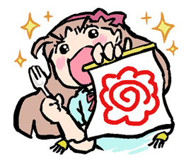 Munchy Girl Mogumi sticker #4516