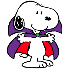 สติ๊กเกอร์ไลน์ Snoopy Halloween