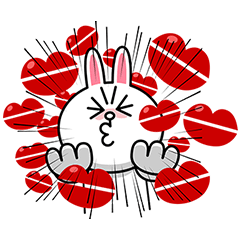 Brown & Cony's Big Love Stickers