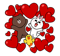 Brown Cony s Big Love Stickers by LINE Brown Cony s Big Love Stickers by LINE