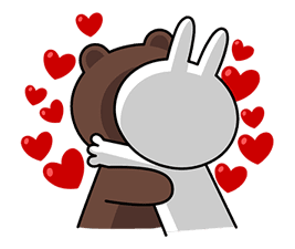 Brown & Cony's Big Love Stickers sticker #11470497