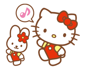 Hello Kitty (Happy Days ver.) sticker #11904