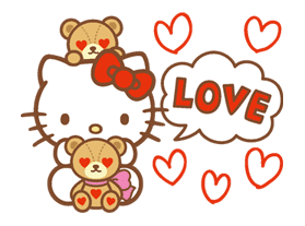 Hello Kitty (Happy Days ver.) sticker #11915