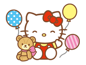 Hello Kitty (Happy Days ver.) sticker #11917