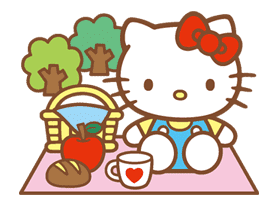 Hello Kitty (Happy Days ver.) sticker #11924