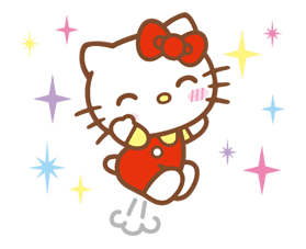 Hello Kitty (Happy Days ver.) sticker #11927