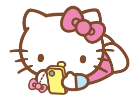 Hello Kitty (Happy Days ver.)  sticker #11932