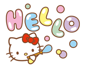 Hello Kitty (Happy Days ver.) sticker #11937