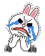 Hoppin' Mad! Angry LINE Characters sticker #20111