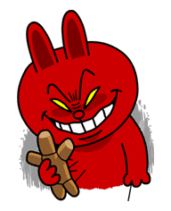Hoppin' Mad! Angry LINE Characters sticker #20113