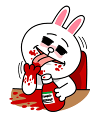 Hoppin' Mad! Angry LINE Characters sticker #20114