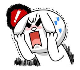 Hoppin' Mad! Angry LINE Characters sticker #20119