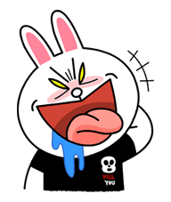 Hoppin' Mad! Angry LINE Characters sticker #20120