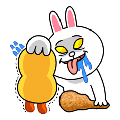 Hoppin' Mad! Angry LINE Characters sticker #20121