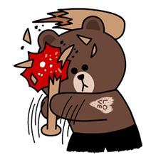 Hoppin' Mad! Angry LINE Characters sticker #20125