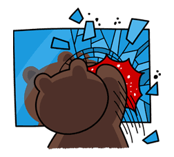 Hoppin' Mad! Angry LINE Characters sticker #20126