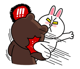 Hoppin' Mad! Angry LINE Characters sticker #20128