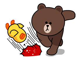 Hoppin' Mad! Angry LINE Characters sticker #20130