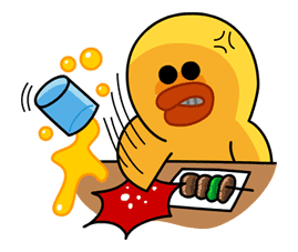 Hoppin' Mad! Angry LINE Characters sticker #20134