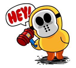 Hoppin' Mad! Angry LINE Characters sticker #20135