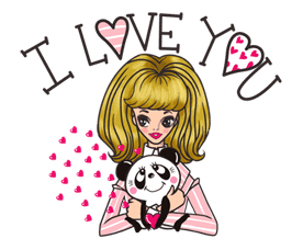 RUNE.NAITO(Panda & Girl) sticker #7659