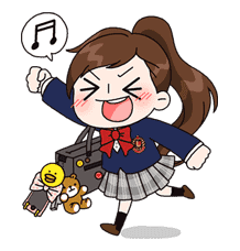 Yuko the Schoolgirl sticker #7994