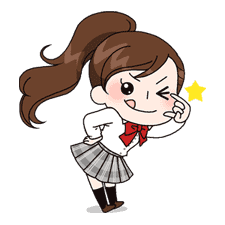 Yuko the Schoolgirl sticker #7995