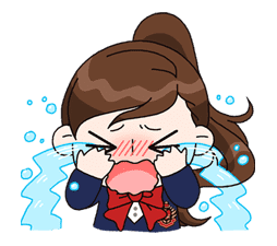 Yuko the Schoolgirl sticker #8002