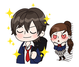 Yuko the Schoolgirl sticker #8014