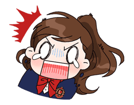 Yuko the Schoolgirl sticker #8017