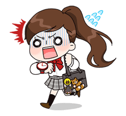 Yuko the Schoolgirl sticker #8022