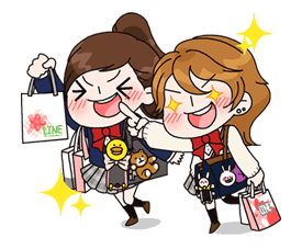 Yuko the Schoolgirl sticker #8024