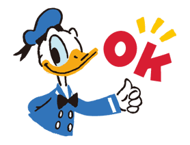 Donald&Daisy sticker #8191