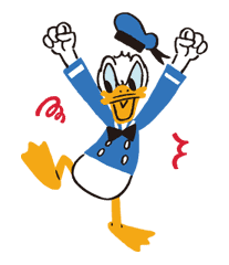 Donald&Daisy sticker #8193