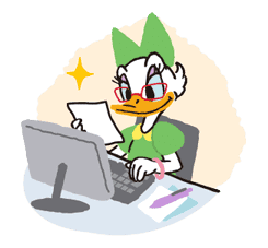 Donald&Daisy sticker #8197