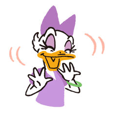 Donald&Daisy sticker #8200