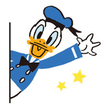 Donald&Daisy sticker #8201