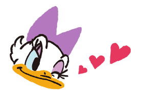 Donald&Daisy sticker #8203