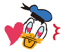 Donald&Daisy sticker #8204