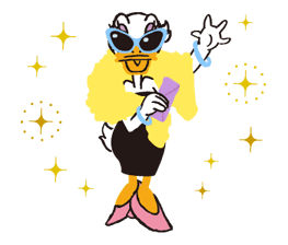 Donald&Daisy sticker #8205