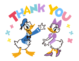 Donald&Daisy sticker #8206
