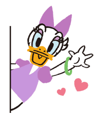 Donald&Daisy sticker #8208