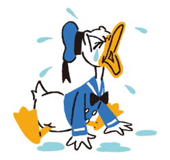 Donald&Daisy sticker #8212